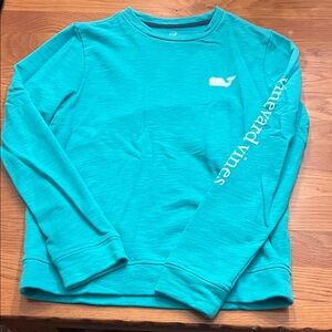 Vineyard Vines Aqua Crewneck Top